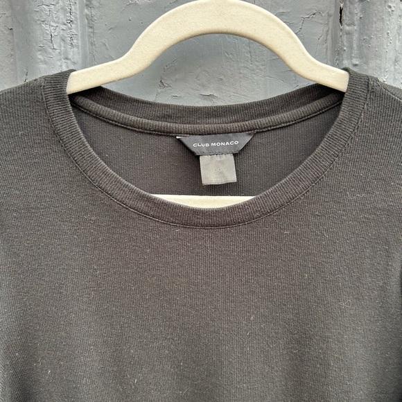Club Monaco Ribbed Long Sleeved Tee, Large - Picture 4 of 7
